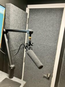 Last view of my new VO booth - the insulated door!